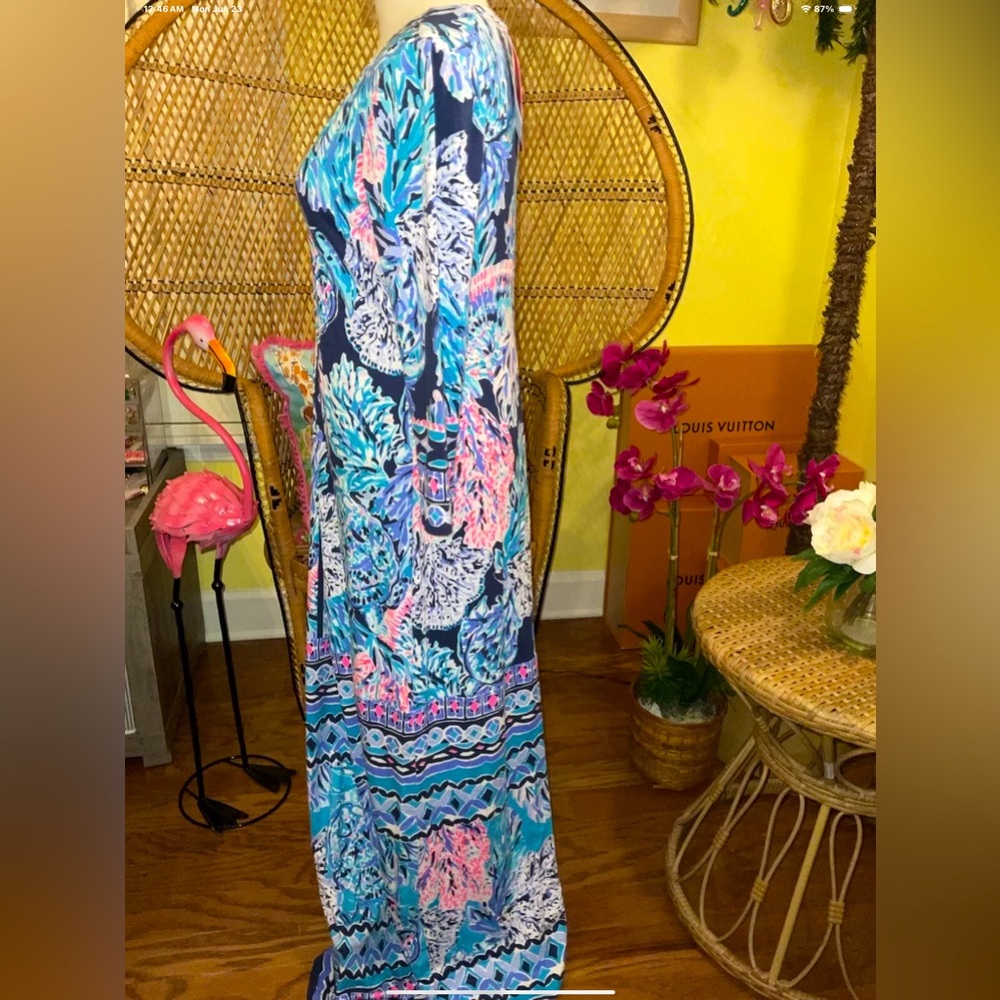 Lilly Pulitzer NWT Melli Maxi Dress Party In Paradise $228 Size S - Picture 5 of 6